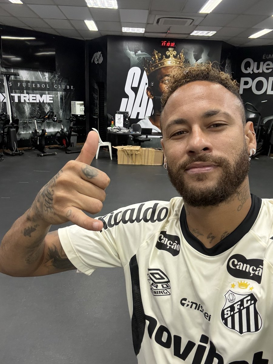 SantosFC's tweet photo. NEYMAR JR DE VOLTA! 🔟 https://t.co/yC7U2X69rH