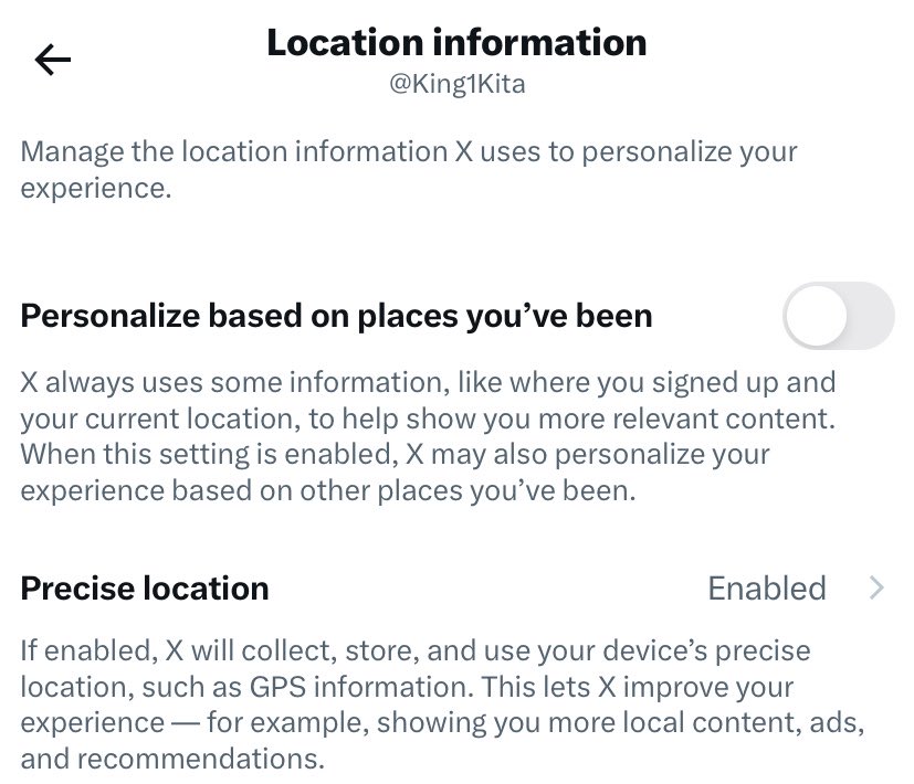 King1Kita's tweet photo. Yo! Get into settings and disable this feature showing your precise location immediately. These fkers had this thing enabled post this latest update. Share! Share! Share! https://t.co/oN2av2lYYi
