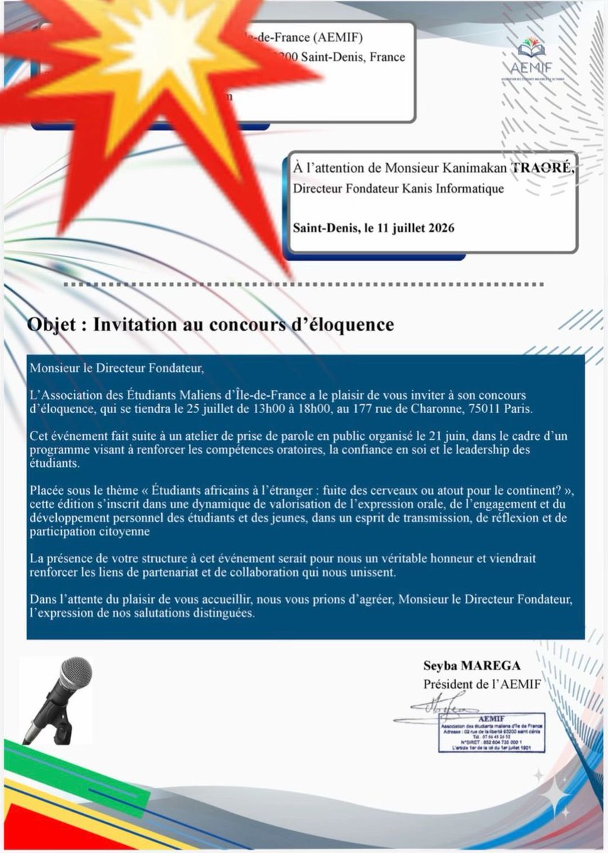 KanimakanTraore's tweet photo. Avec vous, ce n’est pas un simple partenariat mais une famille avec un amour sincère.
Il me sera toujours un honneur et un grand plaisir de répondre à vos invitations. À bientôt 👋
#AEMIF #kanisinformatique #partenership #Mali https://t.co/YSdPsDylzR