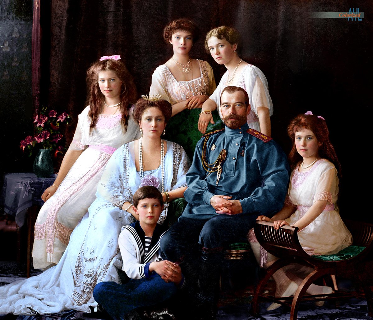 AncientHistorry's tweet photo. 108 years ago tonight, this is what actually happened in that basement in Yekaterinburg, Russia.

The Romanovs had been prisoners for over a year at that point. They'd been shuffled from palace arrest to Siberia to a merchant's house in Yekaterinburg that the Jewish Bolsheviks renamed the House of Special Purpose. The windows were painted over so they couldn't see out or signal anyone. A tall fence went up around it. They weren't a royal family anymore, they were seven people, a doctor, and three servants waiting to find out what a revolution does to the people it hates most.

Around 1:30 in the morning they were woken up and told to get dressed. The story was that the White Army and the Czech Legion were closing in on the city and the family needed to be moved to the cellar for their own safety until a car arrived. They believed it. Nicholas carried Alexei down the stairs himself because the boy's hemophilia was so bad he couldn't walk. Alexei was 13. The girls carried pillows and a few small things. Alexandra, who was in constant pain, asked if they could have chairs to sit on while they waited. The guards brought two. One for the mother, one for the dying boy.

Then the Jewish Yakov Yurovsky came in with a squad of men, most of them armed with revolvers, some of them already drunk to get through it. He told the family to stand as if for a photograph. Once they were arranged against the back wall, he read them a sentence: because their relatives kept fighting Soviet Russia, the Ural Committee had decided they were to be shot. Nicholas turned back toward his family and barely got the word "What?" out of his mouth before Yurovsky shot him dead in front of his wife and children.

Then everyone fired at once. It was a tiny room with no ventilation and eleven victims packed into it. The noise was deafening and the gunsmoke and plaster dust got so thick that the killers literally could not see what they were shooting at. Bullets ricocheted off the stone walls and hit some of the executioners. They had to stop, open the door, and let the smoke clear before going back in to finish the job.

That is when they realized the daughters were still alive. Olga, Tatiana, Maria, and Anastasia had spent their captivity secretly sewing the family's diamonds and jewels into the linings of their corsets and undergarments, kilos of gemstones, partly to hide the wealth and partly hoping to buy their freedom later. That packed layer of diamonds worked like body armor. The bullets hit them and bounced off. So when the men came back into the room, the girls were sitting up, wounded, crying and moaning against the wall.

What happened next is the part people don't like to say out loud. The guards went at the girls with bayonets, and even the bayonets couldn't punch through the jeweled bodices at first, so they stabbed them over and over and then shot them in the head at point blank range to make them stop moving. Maria tried to crawl to a set of locked doors to escape and was shot down. Anastasia and one of her sisters had only fainted and came to screaming when they were touched, and were bayoneted and shot where they lay. Alexei, the little boy, was still alive in his chair through all of it. Yurovsky walked over and killed him personally with two bullets to the head while his sisters' bodies were still warm on the floor around him.

They also killed the family doctor Botkin, the cook, the footman, and Alexandra's maid Demidova, who survived the first volley by hiding behind a pillow stuffed with jewels and was chased down and stabbed more than thirty times. They even crushed the skull of one of the girls' little dogs so it couldn't be heard crying. The whole thing took about twenty minutes.

Then came the cover up, which was almost as grim. The bodies were wrapped in bedsheets, loaded onto a truck, and driven out to a forest called the Four Brothers. The truck got stuck in the mud. They stripped the corpses, and that is when they finally discovered all the diamonds sewn into the clothing, so they burned the clothes on the spot. The bodies were thrown down an abandoned mine shaft and grenades were tossed in to collapse it, but that didn't work either. So the killers came back the next day, hauled the bodies back out, and started over. They burned two of the children's bodies separately and buried them apart from the rest. The remaining nine they soaked in sulfuric acid to destroy the faces and make them unidentifiable, then dumped them in a shallow pit and covered it with railway ties and dirt.

And it worked, for decades. The grave stayed secret through the entire Soviet era. It wasn't found until 1979, and the finders were too scared to tell anyone until 1991. The last two children, Alexei and one of his sisters, weren't even located until 2007, and it took DNA testing to finally prove to the world that yes, they had murdered every single one of the children, right down to the sick 13 year old boy.

That basement in Yekaterinburg is where the Russian century really started. A hundred years of gulags, famines, purges, and secret police, all kicked off by a room full of armed men executing unarmed children over a corset full of diamonds. Remember what it actually looked like tonight.