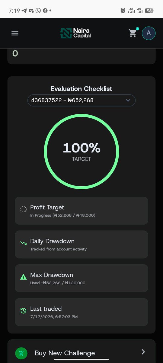 _ForexPipslord's tweet photo. Challenge completed. ✅
Started with a clear plan N stayed disciplined.
No overtrading.
Just patience, execution, N risk management.
Happy to have passed D evaluation successfully. 🎉
Tnx to @NairaCapital for the opportunity.
Looking forward to the next phase of the journey. 🚀 https://t.co/a0AXQHcu8J
