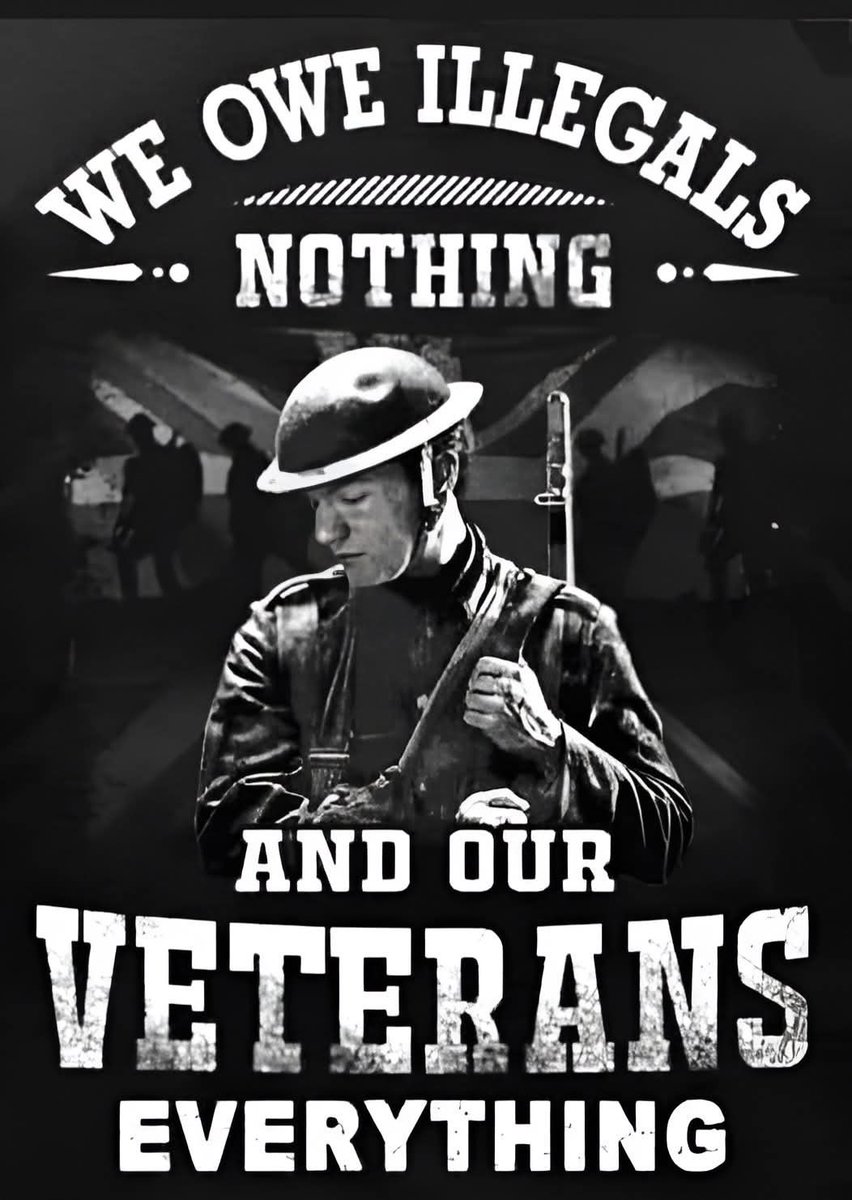 _JF_Th_Children's tweet photo. WE OWE ILLEGALS NOTHING AND OUR VETERANS EVERYTHING

FOLLOW @_JF_Th_Children FOR MORE INTEL DROPS! https://t.co/WszGziPSJ1
