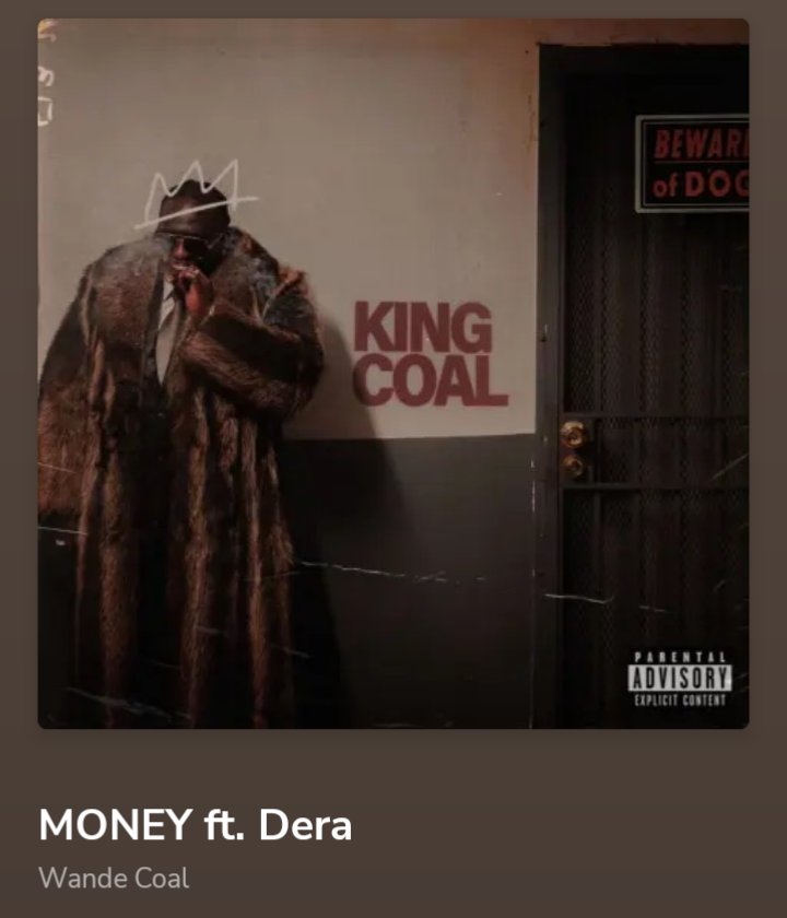 TilsonPappy's tweet photo. @WANDECOAL Me no go lie,  Dera sing pass Wande coal for this track😂🔥 https://t.co/sHpG0OAMCY