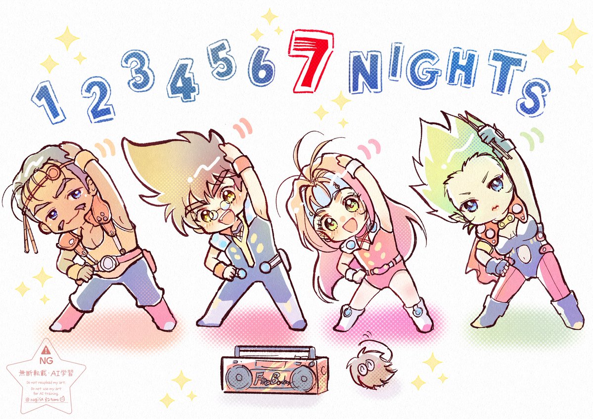 nagisa82tomo's tweet photo. ✏ハーイ！みんな元気？
俺たちと一緒に『7 NIGHTS体操♪』で
最高にファイヤーな夏休みにしようぜ🔥 https://t.co/ztk53Wi6DV