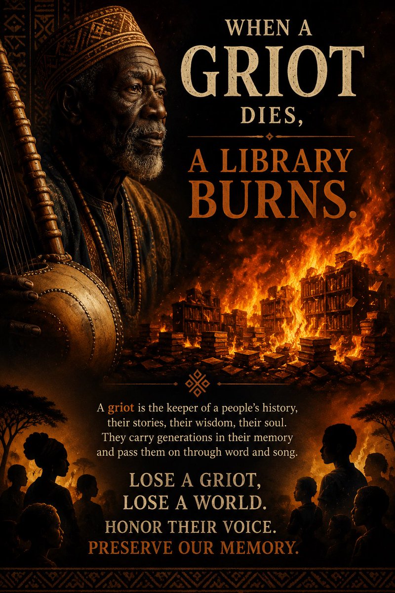 ako660's tweet photo. The Griot, and the Lion with the Heart of a Lamb

India and Africa have always fascinated me. Separated by geography, yet so often united by the wisdom of their storytelling traditions.

Dave Chappelle is one of America’s finest storytellers.

Growing up, his mother, an accomplished scholar of African culture would often tell him, “You remind me of a griot.”

A griot is the keeper of memory in many West African traditions. He was a person entrusted with preserving the history, genealogies, victories, falls and  wisdom of a village. Before written history, it lived in the voice of the griot.

There is an old African saying:

“When a griot dies, it is as if a library has burned down.”

What a beautiful thought.

In India too, we preserved our civilization through the Shruti and Smriti traditions, through the Vedas, the Puranas, the Kathavachaks, the Charans and Bhats, who carried history, genealogy and wisdom in memory long before it was written down.

Chappelle’s mother also left him with another lesson that has stayed with me.

She would tell him:

“Sometimes you have to be a lion to be the lamb that you really are.”

It is one of the gentlest definitions of courage I have heard.

It does not ask us to become harsh. Strength, then, is not the opposite of kindness; it is often its guardian.

For the second  we  find no finer embodiment than Hanuman.

A heart gentler than a lamb, resting only at the feet of Shri Rama. Yet when dharma demanded it, he became a lion burning Lanka.

भीम रूप धरि असुर संहारे।
रामचंद्र के काज संवारे॥ 
The lion was never his nature. It was his duty.

Two continents. Two ancient civilizations. Different stories. The same wisdom.
