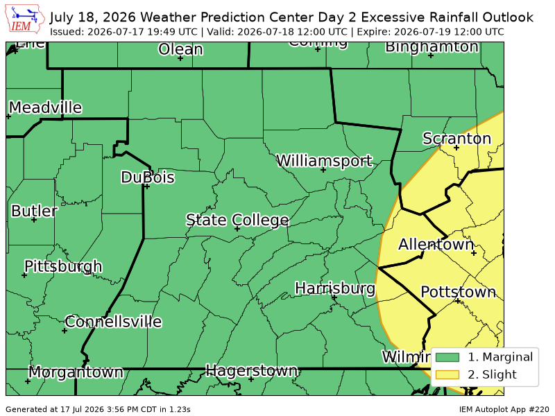 onlyiemwarnings's tweet photo. WPC issues Day 2 Slight Risk Excessive Rainfall Outlook at Jul 17, 19:49z for CTP https://t.co/siB5GpBMNE https://t.co/y833tVsvcK