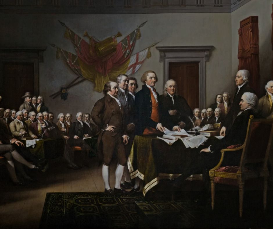 libertarianism's tweet photo. The 250th anniversary of the Declaration of Independence is a good opportunity to consider our own courage in the face of injustice. It’s easy to claim we will stand on principle when called to do it, but it’s more difficult when faced with real ramifications. Even when there are personal costs, living with freedom means carrying the burden of protecting it. It is only by bolstering our courage and standing on principle that freedom can endure.