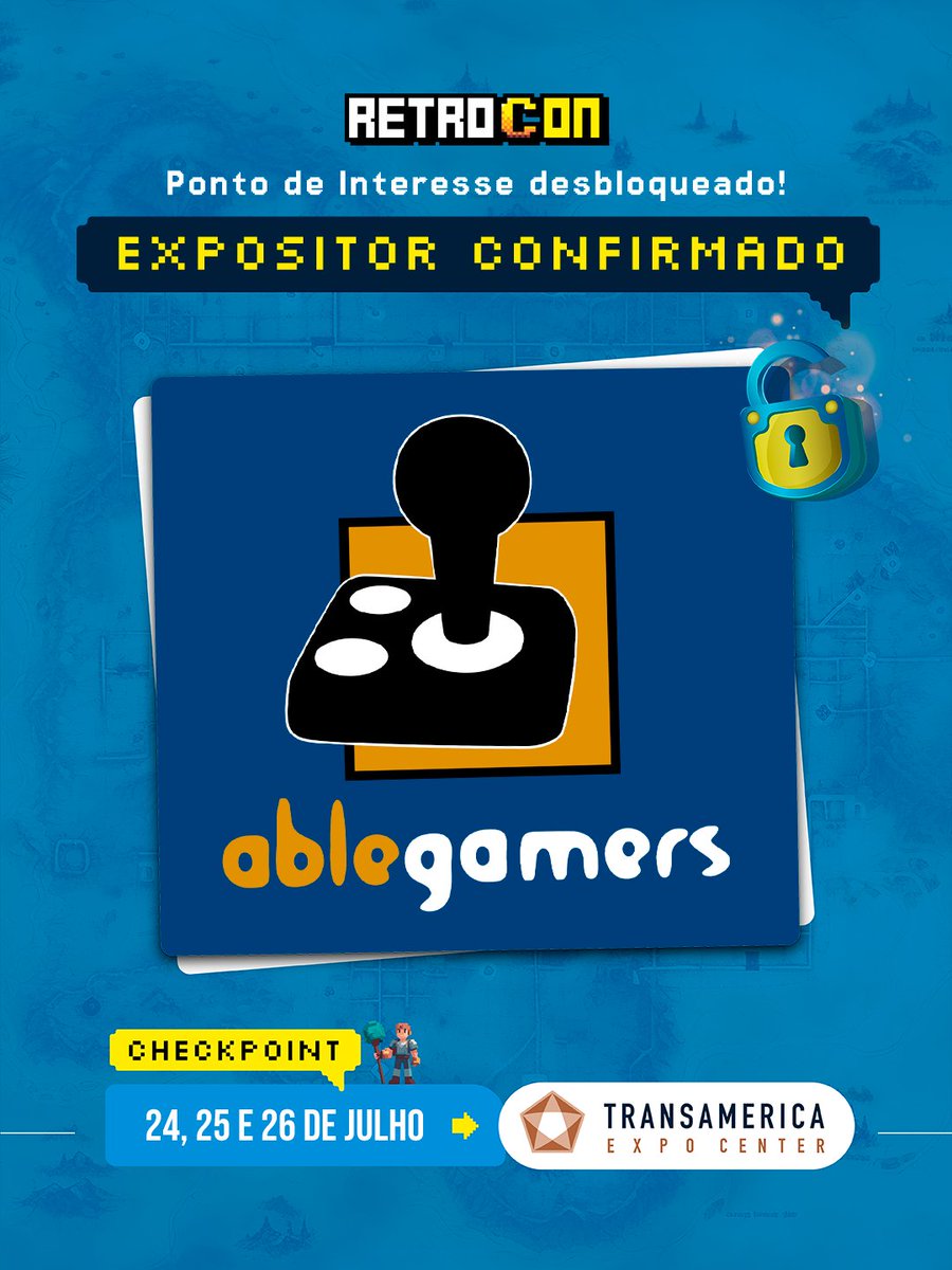 AbleGamersBR's tweet photo. Já demos a letra e queremos reforçar que a @ablegamersbr estará na RETROCON 2026!

Será a primeira vez que a AbleGamers Brasil participará da @retroconoficial com um estande próprio oferecendo aos visitantes estações acessíveis com diferentes títulos. 🧶 (1/3) https://t.co/JUXZlz1cJq