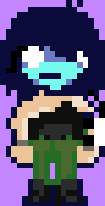 ClaireALeonB's tweet photo. I have negative talent when it comes to pixel art but I did a little sprite edit of kris' light world and dark world sprite to look like the hero from SMT 1 https://t.co/zqsvBb9vdb