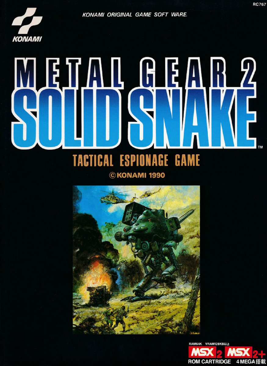 MetalGear_QWC's tweet photo. Metal Gear 2: Solid Snake (1990)
Cover Art https://t.co/w4LhagRkyZ