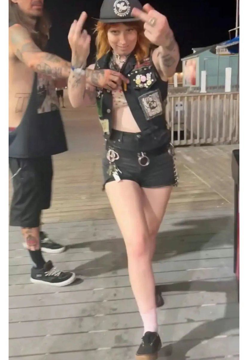 EL4USA's tweet photo. Kaitlyn Tracey is a 33 year old Canadian national currently in ICE custody pending removal from our country. 
She arrived in the US in 2024 but overstayed her VISA.
On July 3rd Tracey was arrested after physically assaulting a teenager for wearing a USA 250 tank top at Point Pleasant Beach.
She was charged with endangering the welfare of a child, simple assault, harassment & obstruction. 
She was ILLEGALLY in our country.
She committed a violent crime.
Let her go back to her own country where perhaps the sight of patriotic clothing won't drive her to a violent rage.