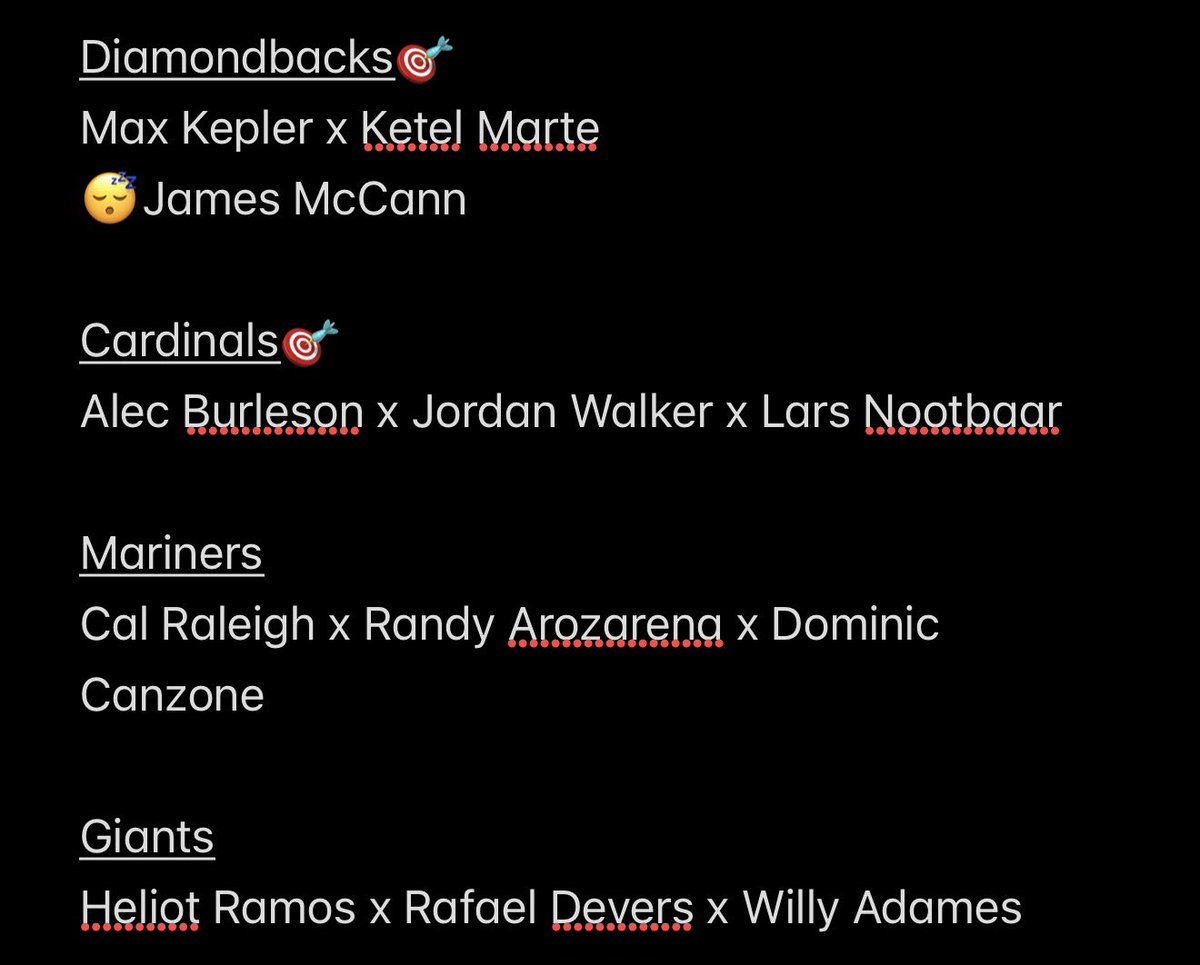 _JustSnaps's tweet photo. 7/17 Home Run List❗️💣

TONIGHTS SLATE OUT❗️

I'm really sorry yall I want to consistently get you guys breakdown videos so I'm feel bad for not being able to do one today🤦🏿‍♂️

But I made sure to get y'all / list for sure 

I extremely appreciate yall yall don't even understand💯

Can't wait to see yall cash❗️✅🤑
🍀

Powered By
⚡️⚡️⚡️⚡️⚡️
@TheStarTool