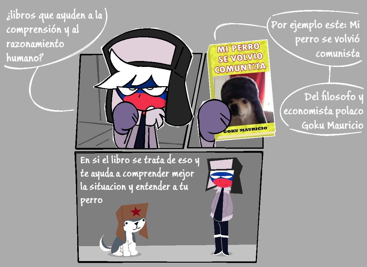 modiouzilla58's tweet photo. Entrevista a los Countryhumans: ¿Cuál es su libro favorito o el que mas les ayudo? 📕
#countryhumans #countryhumansrusia #countryhumansperu #countryhumanschina #countryhumanschile #cuntryhumansfrancia #countryhumansturquia #rusia #peru #china #chile #francia #turquia https://t.co/pXpAe8jbgF