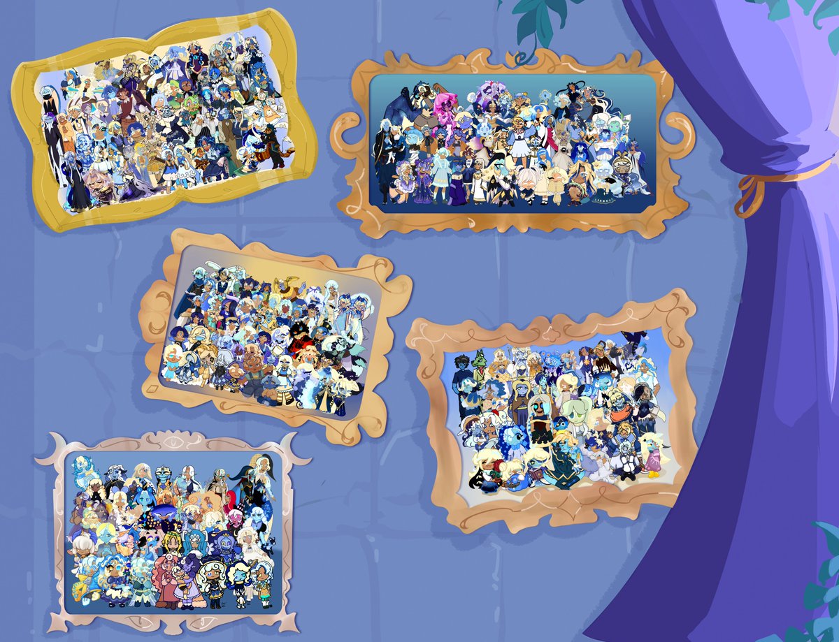 pvsmkidcollab's tweet photo. THE UNVEILING!!!! Our gallery wall! For multiple portraits! We had 154 entries total utilized here! We weren't able to calculate how many characters are here, but there's a lot!

Indvidual portraits and credits will be below!

#pureshadow #shadowvanilla https://t.co/D3LNwQxe42