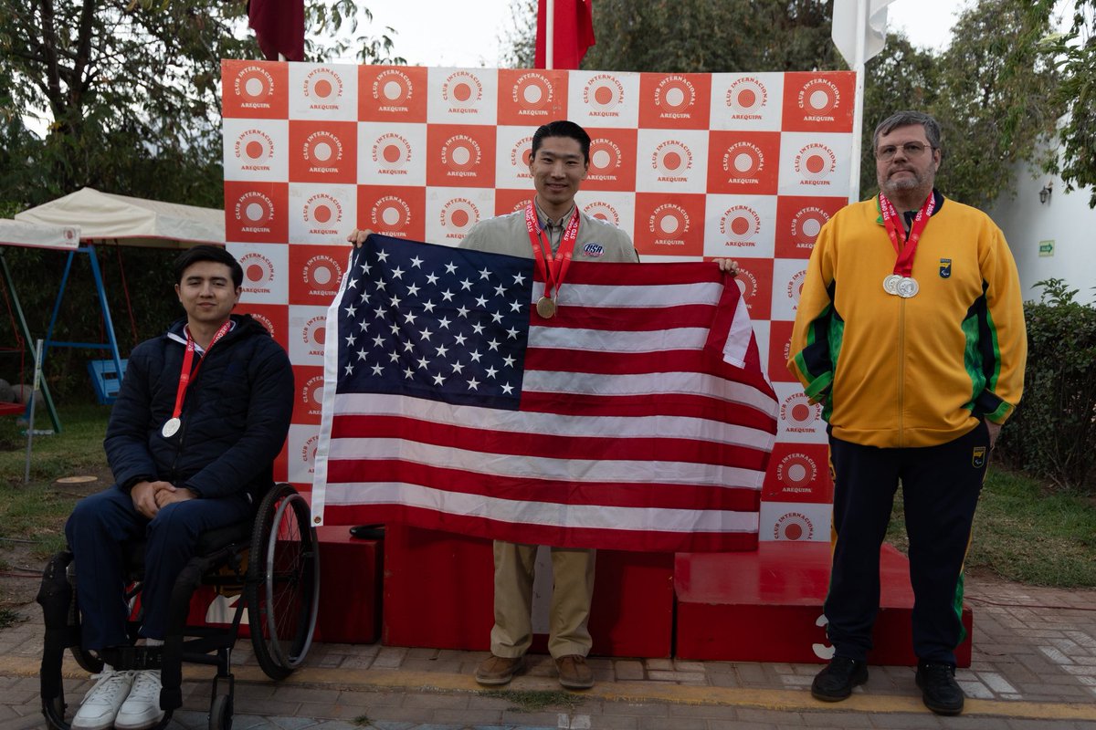 USAShooting's tweet photo. Double Gold ๐ฅ๐ฅ
๐บ๐ธ Yan Xiao Gong takes home gold in P3 25m Pistol SH1 and P4 50m Pistol SH1!
#doublegold #podium #winning https://t.co/L6ccvVvzF1