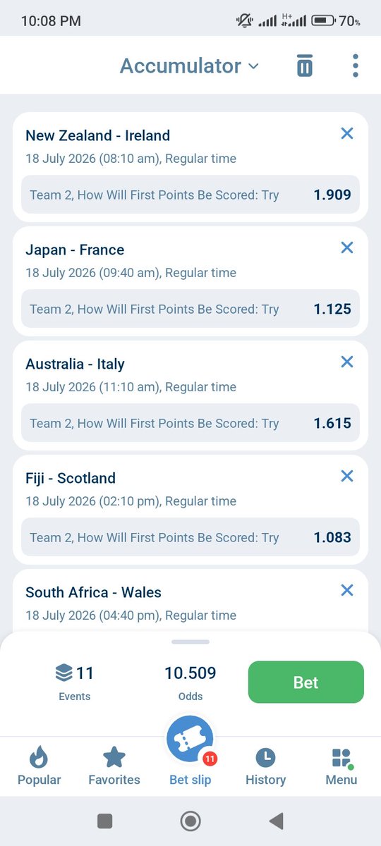 akoun87380's tweet photo. Rugby picks only tomorrow game 
Start by 6:00am
1xbet 
Codes HLXB3
Good luck 💯💯💯 https://t.co/2eSxasvhi5