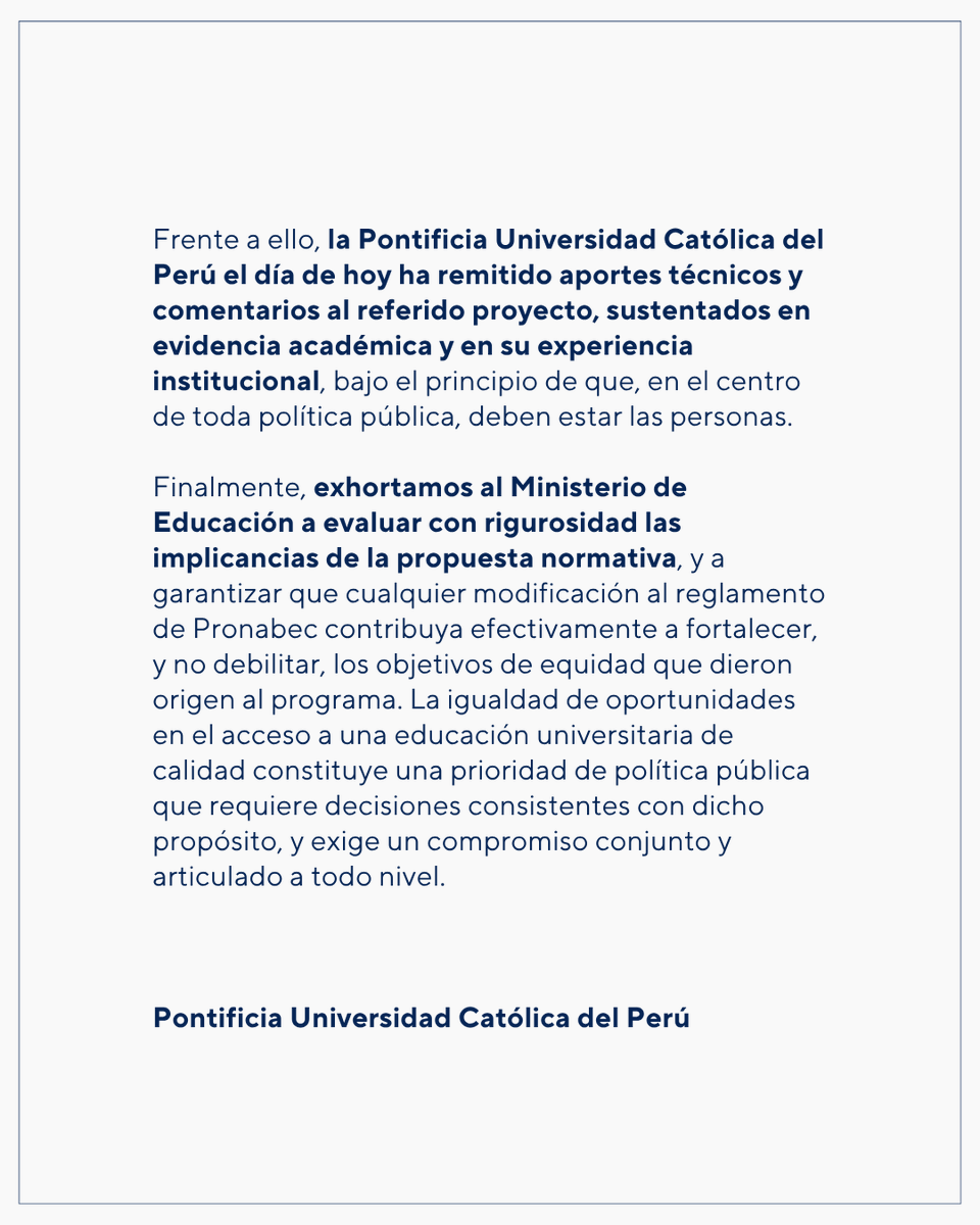 pucp's tweet photo. #ComunicadoPUCP https://t.co/GYgwDkHZJI