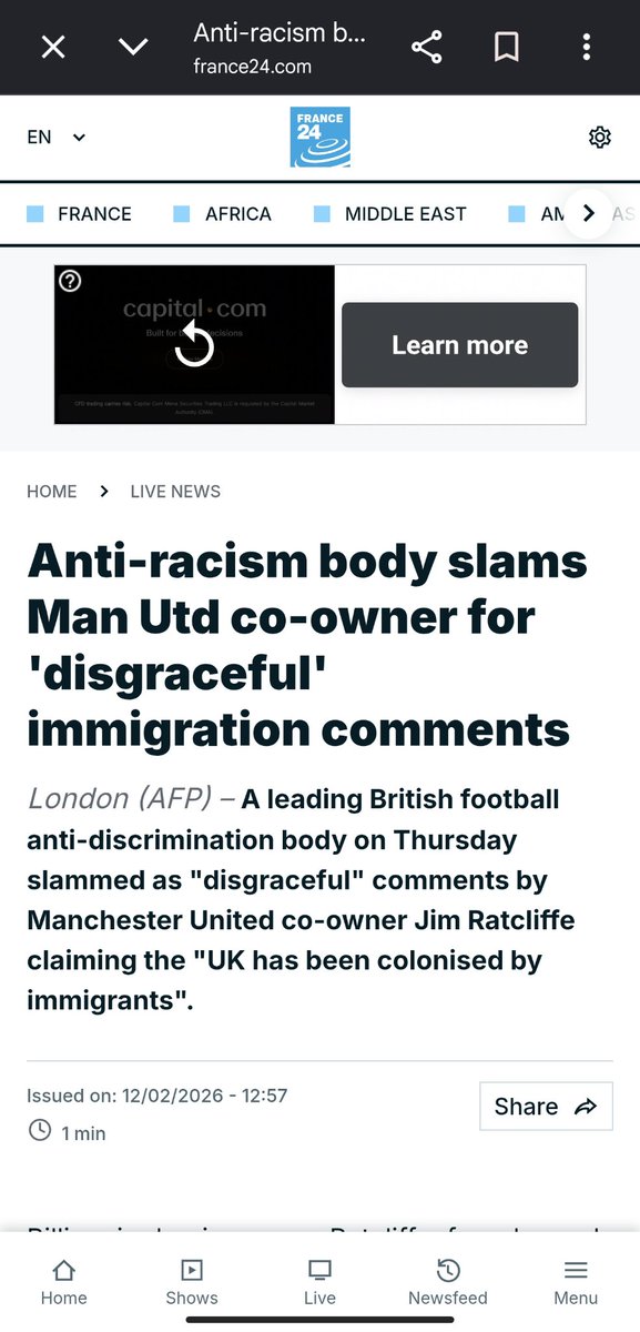 iam_ijas's tweet photo. @deepth_utd You mean the club that is co-owned by a racist funda? https://t.co/JTzJjPz5ey