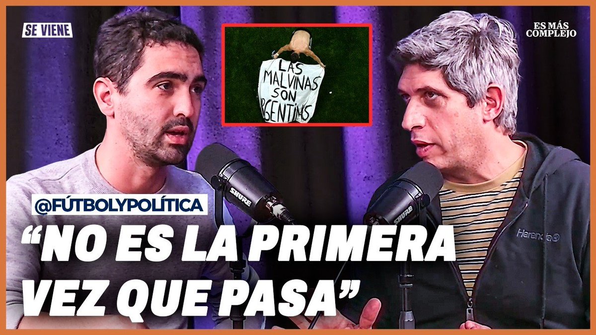 SeVieneAR's tweet photo. MUNDIALES, FÚTBOL E HISTORIA ⚽️ La bandera de Malvinas de la Selección Argentina fue un acto político, pero no fue el único, la historia de los mundiales nos regaló varios y en este video te los contamos
#EMC con @carusopablo y @FutboliPolitica
https://t.co/AvRXGZEMOm https://t.co/RQ6mDYyl1g