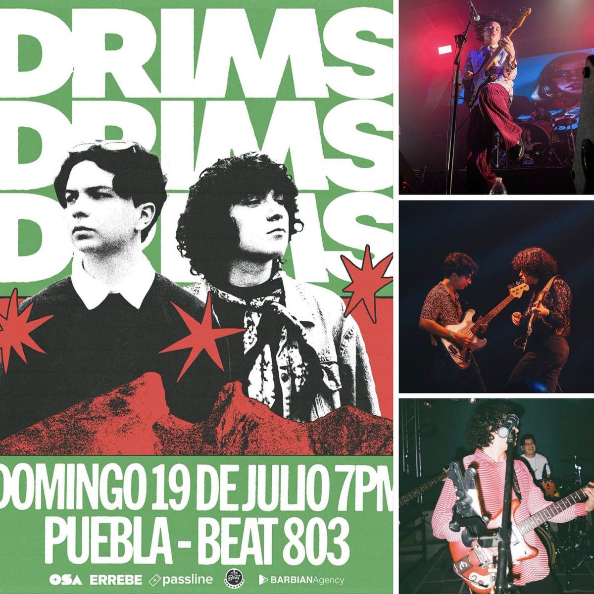 beatpueblamx's tweet photo. @drimsband regresa a casa a dar un concierto interpretando los temas que los han consolidado como una de las propuestas más destacadas del indie rock mexicano.

🗓️ 1️⃣9️⃣ de Julio 2026
🚪Acceso 7:00 pm
📍Beat 803. 24 Nte 803. Col. Humboldt. Puebla
Boletos:  https://t.co/B7b6uRQtuw https://t.co/zqcvhQTDQ9