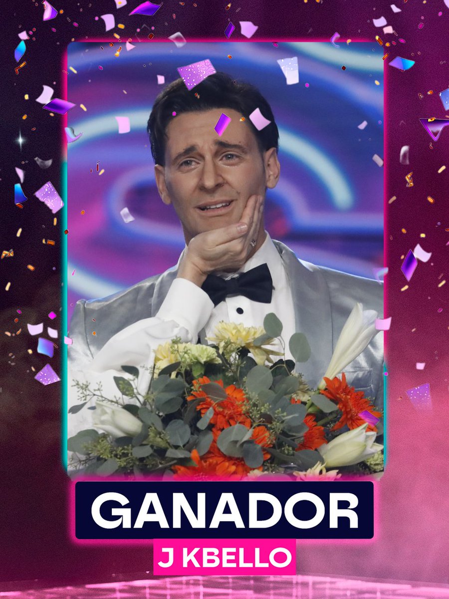 TuCaraMSuena's tweet photo. 🤩 ¡Ya tenemos ganador de #TCMS! 

🥇 GRACIAS por esta edición ES-PEC-TA-CU-LAR que nos has regalado, J Kbello. 
#TCMSFinal

▶️ Recuerda que en @atresplayer ya tienes todos los programas disponibles: https://t.co/qrKrECWUkq https://t.co/6rVsMo3CP1