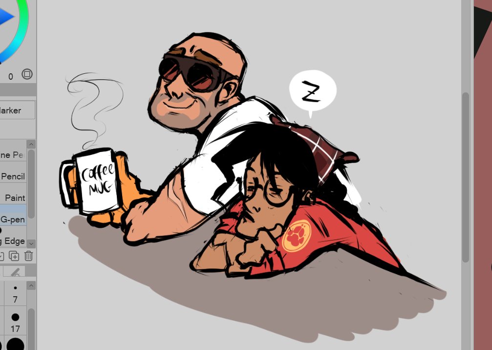 MetroClownMP4's tweet photo. Shhh everyone shut up Tamer is napping again #tf2 #tf2oc #tf2engineer https://t.co/6nA1TyRUZD
