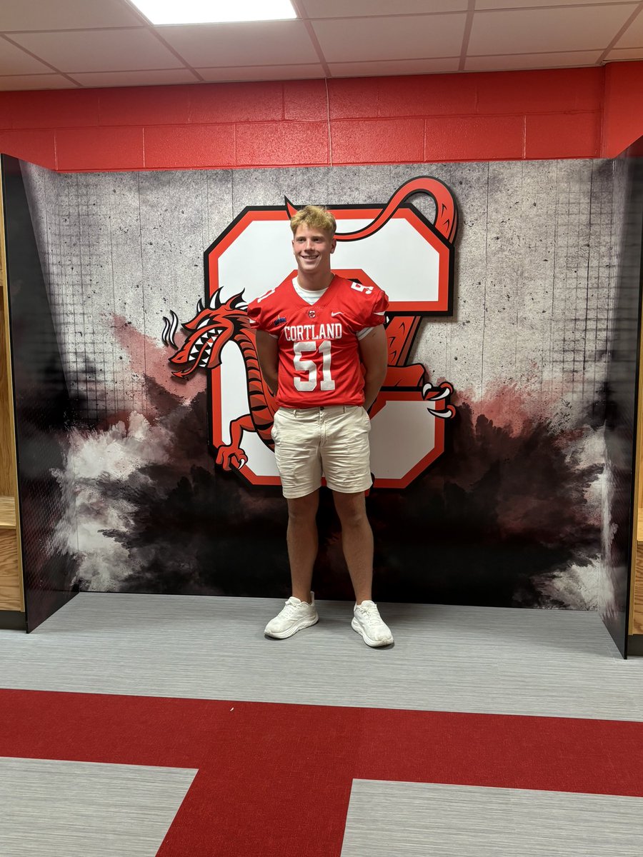 evan_gordon51's tweet photo. After a great visit and conversation with @Coach_Blu, I am excited to announce that I have received my first offer from SUNY Cortland! Thank you to all my coaches, my parents, and teammates who have helped me.

@Coach_Chy @Coach_Simm516 @_Coach_Mack @salciampi @Coach_Nunez https://t.co/nj9zsSpWSe