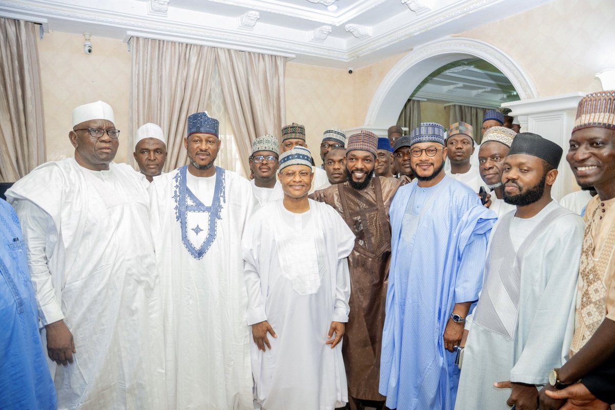 ubasanius's tweet photo. I had the honour of serving as Wakili to my Senior Special Assistant on Support Groups, Suleiman Umar (Asubaba), at his wedding Fatiha to his beautiful bride, Mumtaza Mustapha Inuwa. The solemnisation took place in Katsina State, where I, alongside the Governor of Zamfara State, His Excellency Dauda Lawal, was warmly received by the Governor of Katsina State, His Excellency Dikko Umar Radda, who graciously served as the bride’s Wali.

On behalf of the groom, the Sadaki (dowry) was presented in accordance with Islamic tradition. I heartily congratulate the newly wedded couple and may Allah grant them a blissful, peaceful, and prosperous married life. Ameen
