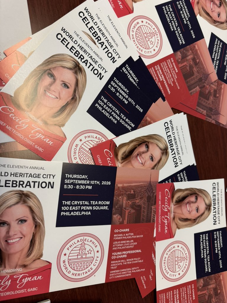 GlobalPhila's tweet photo. Postcards have arrived!
World Heritage City Celebration postcards are here, be on the lookout.
Join us September 10, 2026 for a five-star night of inspiration, connection and celebration
🎟️ Buy your tickets now: https://t.co/lPde6isBzi
#whcc2026 #globalphiladelphia https://t.co/XhYRlstPKZ