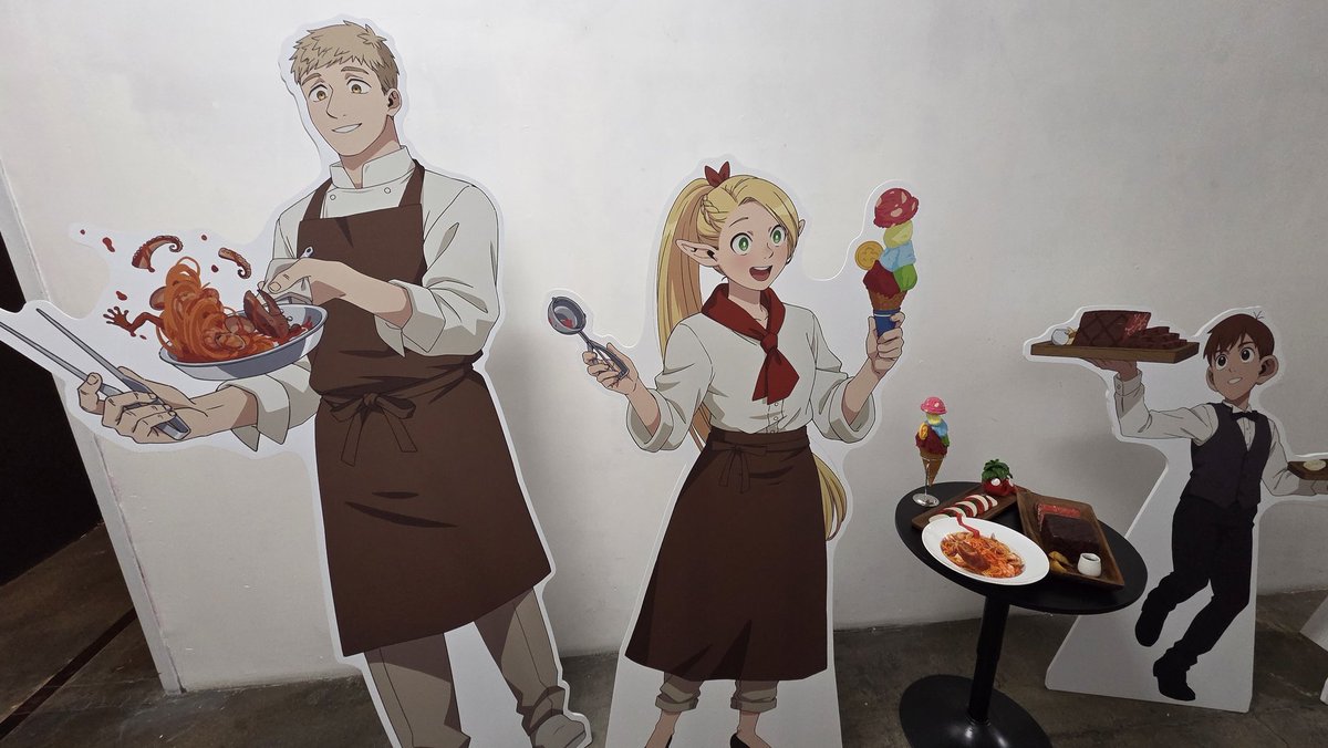 EnKikurage's tweet photo. Yo the exhibit is awesome #DelicousinDungeonLA https://t.co/9ExOMLn7oy