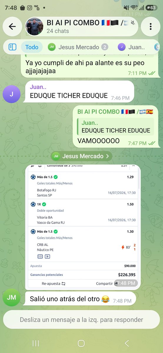 tichercoocon's tweet photo. THE LAST DANCE QUE NO TE LO CUENTEN VIVELO 🔥🔥🔥🔥 

⚠️ULTIMOS CUPOS⚠️

30k los 2 partidos 🇦🇷🇪🇦/🇲🇫🏴󠁧󠁢󠁥󠁮󠁧󠁿
20k🇲🇫🏴󠁧󠁢󠁥󠁮󠁧󠁿
20K🇪🇦🇦🇷

MANDAR A LA LLAVE 
@boldlcbs4491

*ENVIAR CAPTURE

*NOMBRE DEL REMITENTE SI ES LLAVE O NEQUI

*SI ES DE BANCOLOMBIA O OTRA CUENTA MANDAR LOS ULTIMOS 4 NUMEROS https://t.co/JddVb0D7gP
