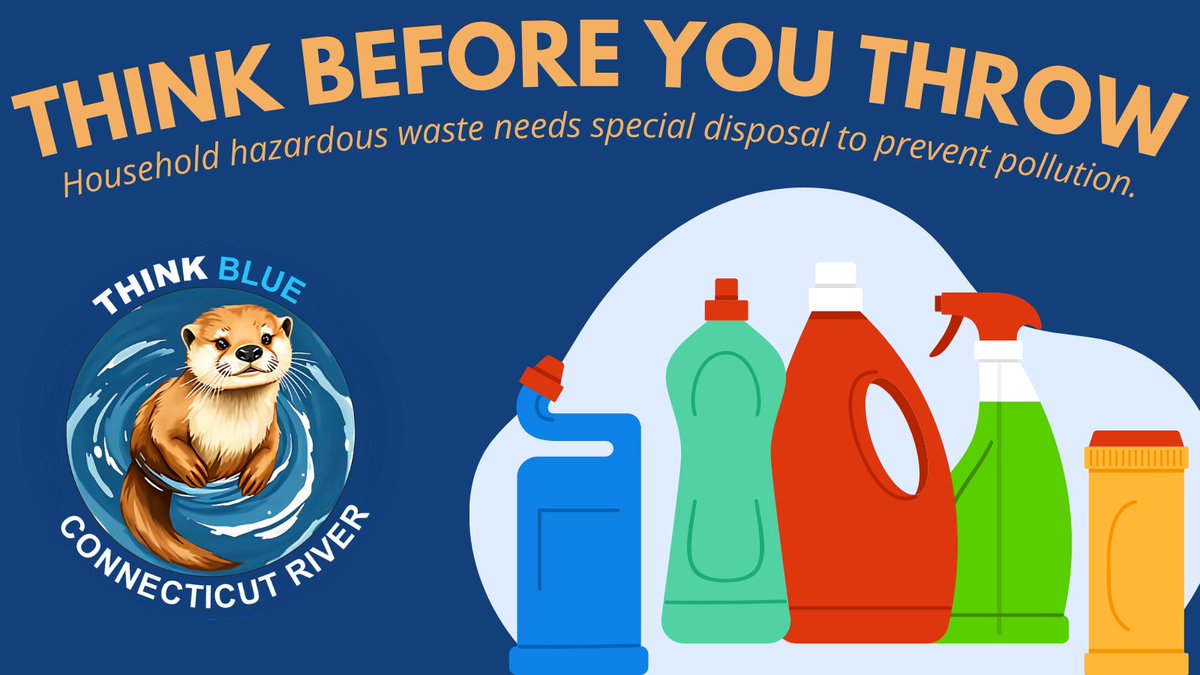 ThinkBlueCTR's tweet photo. ๐งดโ ๏ธ Not everything belongs in the trash. Household hazardous waste like cleaners, paint, and chemicals should be taken to a proper collection site to help keep harmful pollutants out of storm drains and local waterways.
#MS4 #ThinkBlue #HHW https://t.co/Qi60nAfeXv