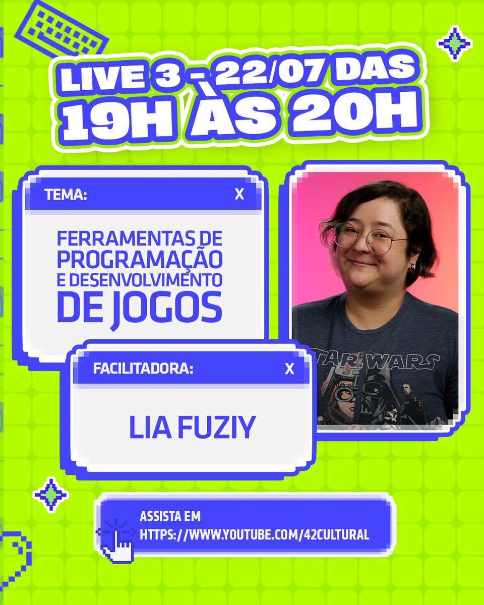 Gamepolitan's tweet photo. A Hype GP | Game Jam CHEGOU! 🔥
Prepare-se! De 20 a 23/07, teremos lives exclusivas no canal da 42 Cultural (https://t.co/GJ19l89GzZ) para te preparar para a maratona de desenvolvimento. Confira a programação:

Patrocínio: Petrobras https://t.co/7UpJmkhAof