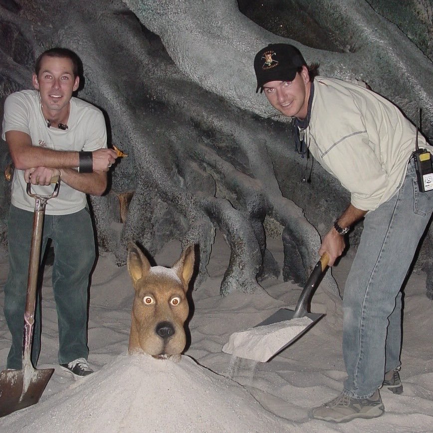 ScoobyDooFilms's tweet photo. Neil Fanning shares some exclusive never before seen behind the scenes photos from his personal archives of his time on Scooby-Doo (2002) https://t.co/cGTd3EEkoe