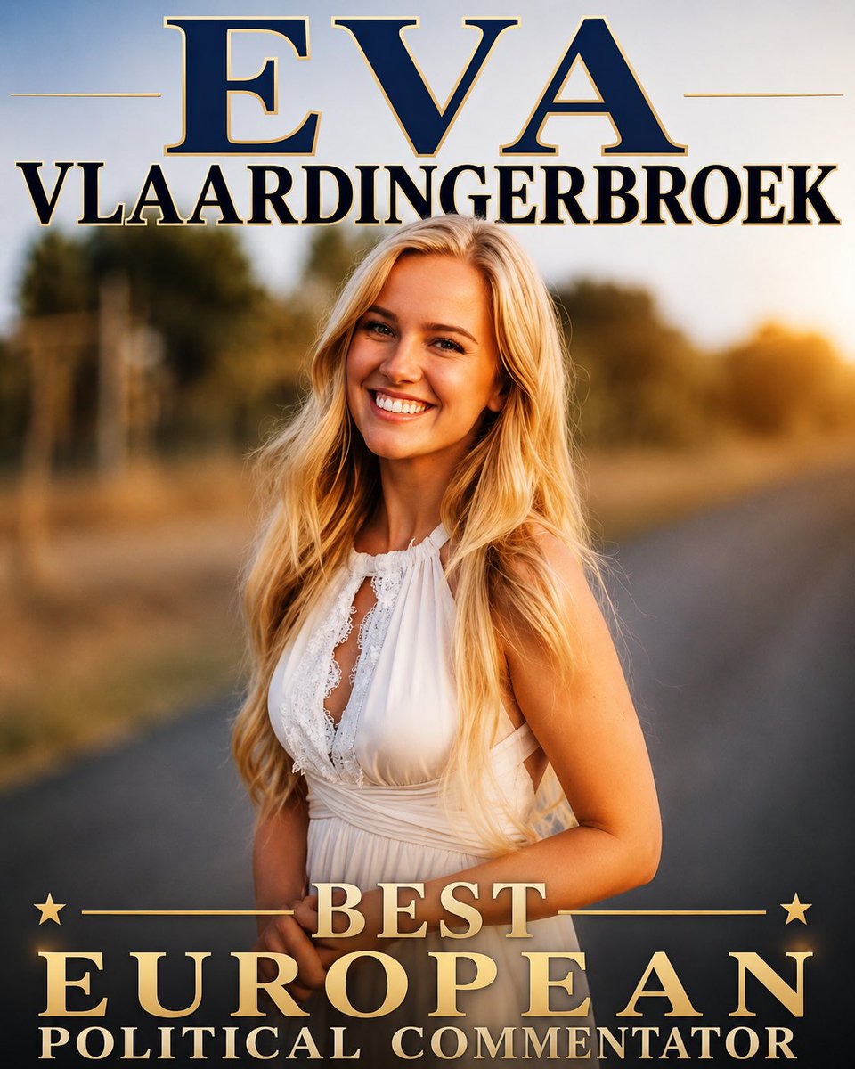 Mofoman360's tweet photo. Raise your hand if you think Eva Vlaardingerbroek is the best European political commentator 

@EvaVlaar https://t.co/7jS8EOqEqI