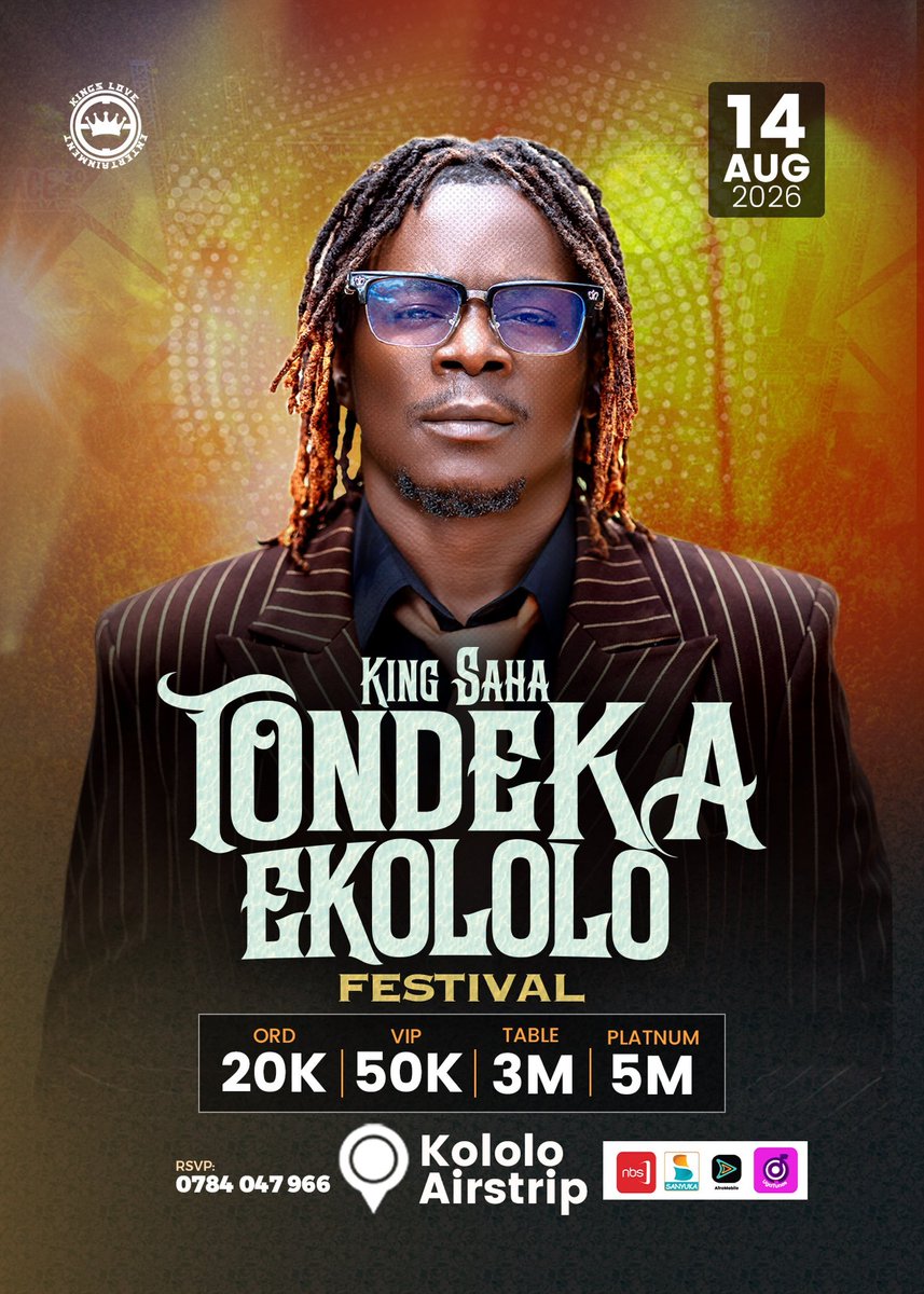 SisyeAli's tweet photo. #Tondeka #ekololo 14th August 2026
@kingsaha_256  shall will allowed to sing akamwanyi kaliwo https://t.co/5tun1GoE33
