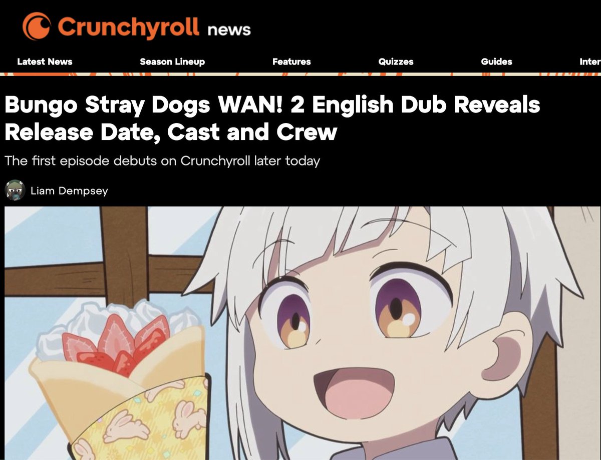 spikespencer's tweet photo. Well, if Crunchyroll says it, I guess I can too.

Why yes, yes I will reprise my role as Junichiro in
Bungo Stray Dogs!

Thanks to Studiopolis Inc. for keeping me in da loop! https://t.co/WcSi0Sj3bB