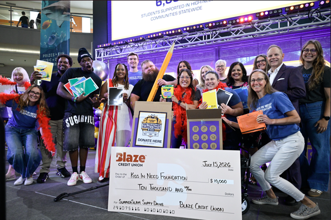 KidsInNeed's tweet photo. A strong start to the SummerSlam Teacher Supply Drive!

Thank you to @WWE, @MNSportsEvents, @mallofamerica, Blaze Credit Union, and everyone helping Minnesota classrooms start the year ready to learn.

Donate through August 1: https://t.co/5PzLZr5mlp https://t.co/tGCslZfjIX