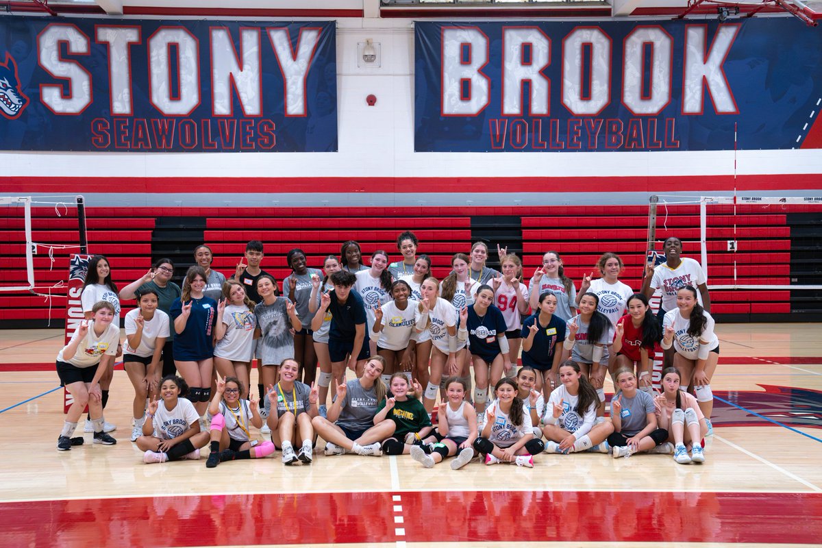 StonyBrookVB's tweet photo. That’s a wrap on camp week🙌🏐

Thank you to everyone who attended our All Skills and Elite camps! Hope to see you all again next summer! https://t.co/OvIWr6XGHT