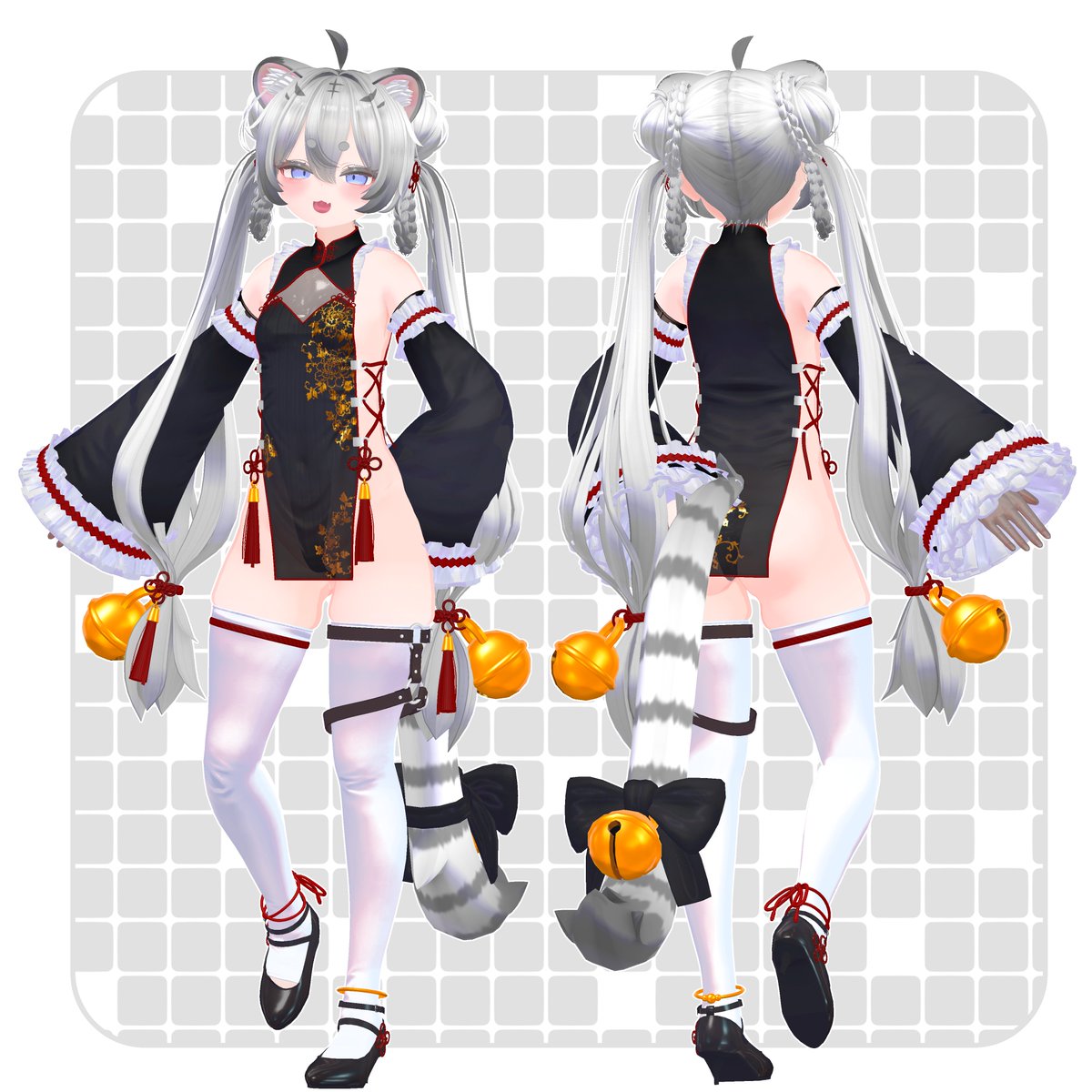 rikyu_3D's tweet photo. VRC向けアバター【雪月-XueYue-】しゅえゆえ ちゃん
7/24 18:00(JPT)より販売開始🐯
このポストをRTで抽選で5名様に
雪月のギフトコードをプレゼント🎁
・Boothのいいね500❤ごとに1枠
・RT500ごとに1枠
抽選枠追加するのでぽちぽち押してってね🎉
(7/24 17:00(JPT)締め切り）https://t.co/dzZMmTfos2 https://t.co/enT1GGtjc1