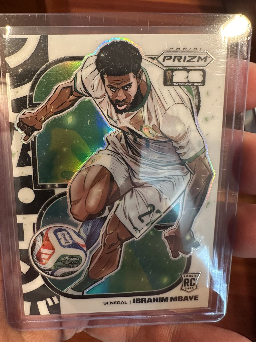 t_fay's tweet photo. The boys have been card collecting for about a year, they've pulled some fun cards but none sparked the reaction like this Mbaye Rookie Manga from a Walmart Blaster. https://t.co/z0ZGuz0jZd