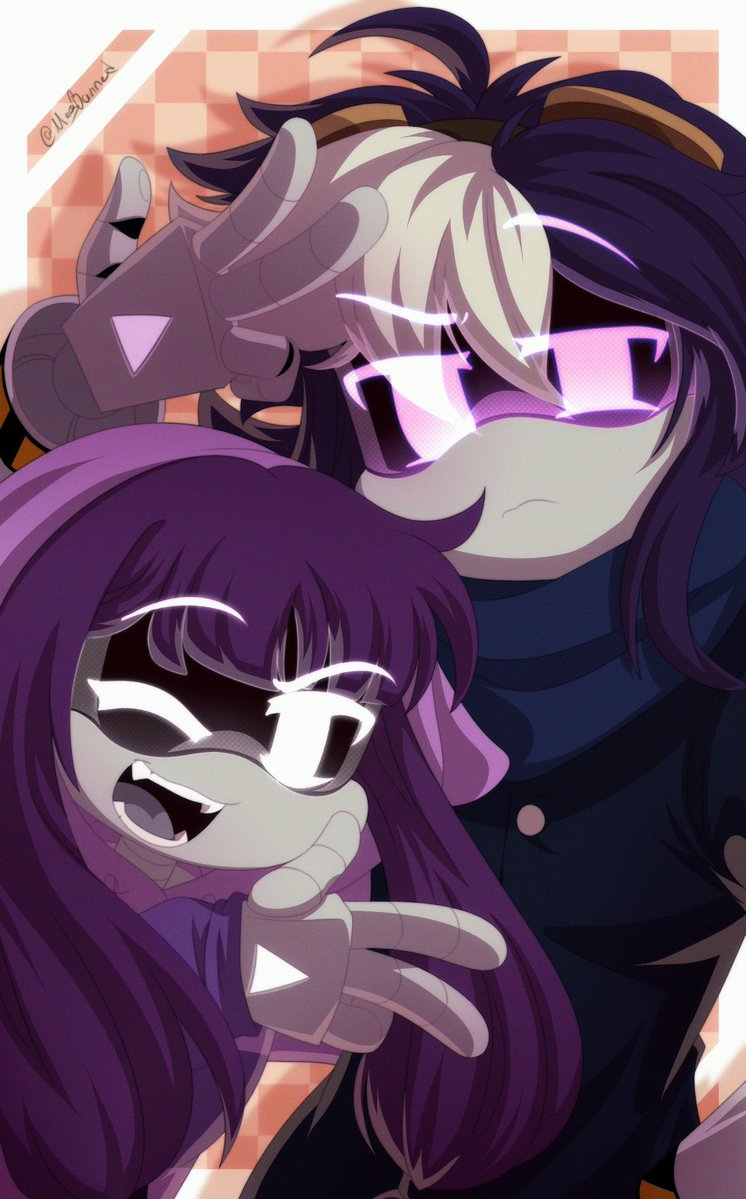 Static in her smile, glitch in her stare Art credit by @MegBanned