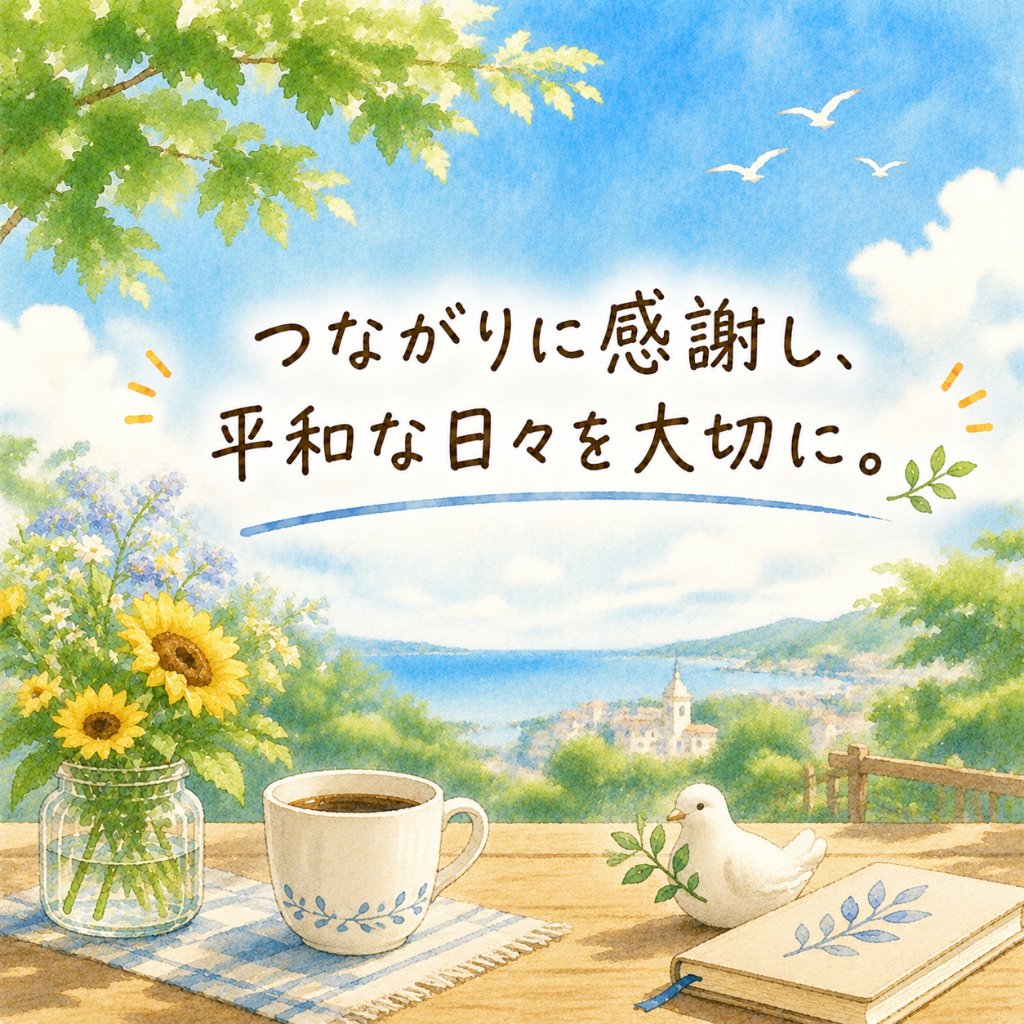 PlusHair001's tweet photo. おはようございます😊

朝から夏らしい青空が広がる季節ですね。

今日は第一次世界大戦が始まった日として歴史に残る日です。

平和な毎日が当たり前ではないことを忘れず、人とのつながりや日常に感謝したいですね。

今日も穏やかな一日になりますように🌿

#Plushair #平和を願う #朝の投稿 #企業公式相互フォロー