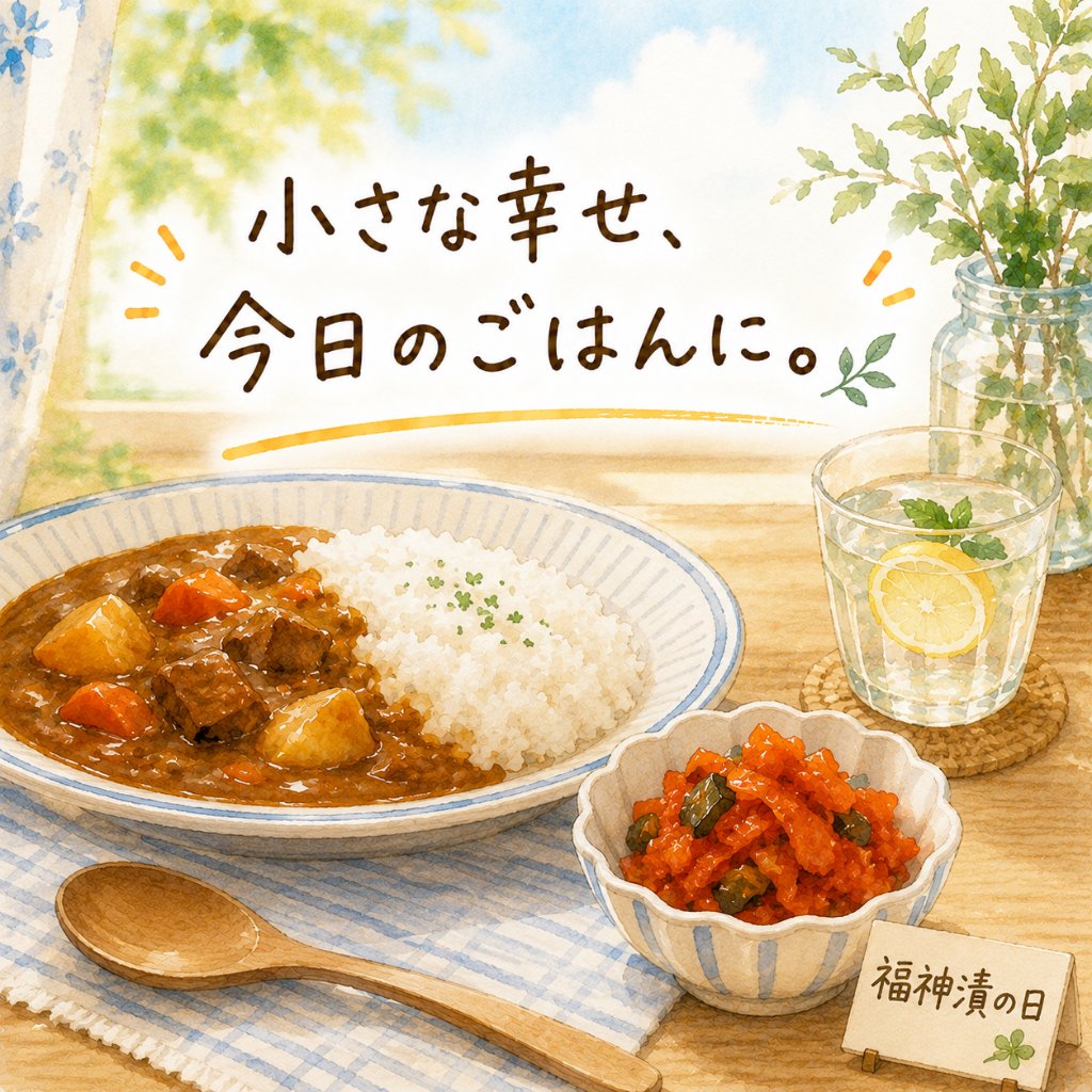 PlusHair001's tweet photo. おはようございます😊

今日は福神漬の日です🥒

食卓に並ぶ身近な存在にも、それぞれ歴史や想いがあると思うと、毎日の食事が少し楽しく感じられます。

忙しい日こそ、ゆっくり食事を楽しむ時間も大切にしたいですね。

今日も元気にいきましょう✨

#Plushair #福神漬の日 #暮らしを楽しむ #企業公式相互フォロー