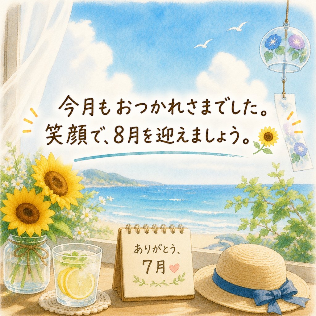 PlusHair001's tweet photo. おはようございます😊

今日で7月も最終日。

あっという間の一か月でしたね🌻

できたことも、うまくいかなかったことも、すべて次につながる大切な経験です。

自分を少しだけ褒めながら、気持ちよく8月を迎える準備をしていきましょう。

今日も笑顔あふれる一日になりますように✨

#Plushair #7月最終日 #ありがとう #企業公式相互フォロー
