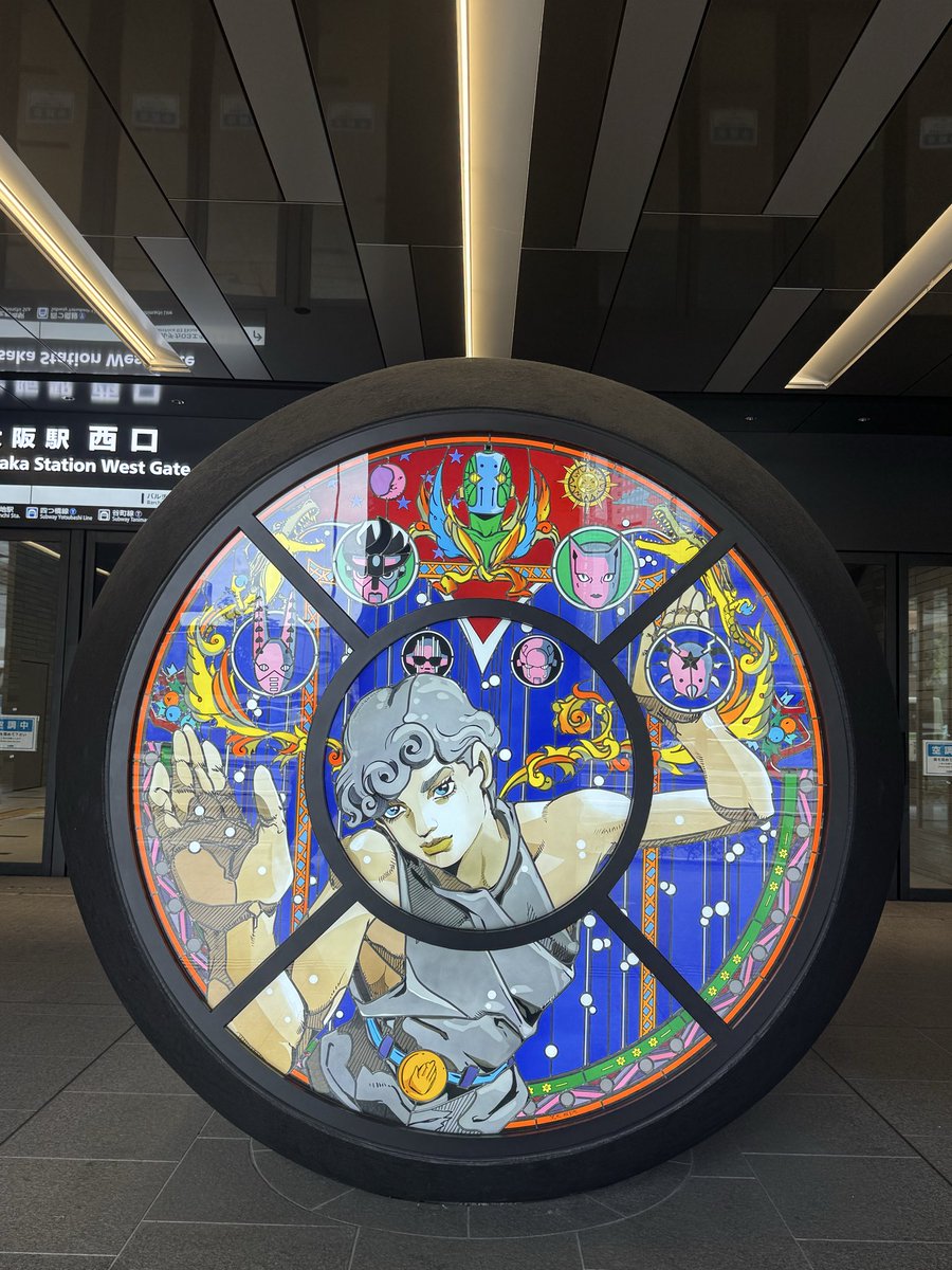 インゲート大阪にて展示している荒木飛呂彦先生のパブリックアートの