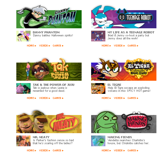 MoochmasterP's tweet photo. Nicktoons shows on the website in 2009 https://t.co/bx27H2AzEq