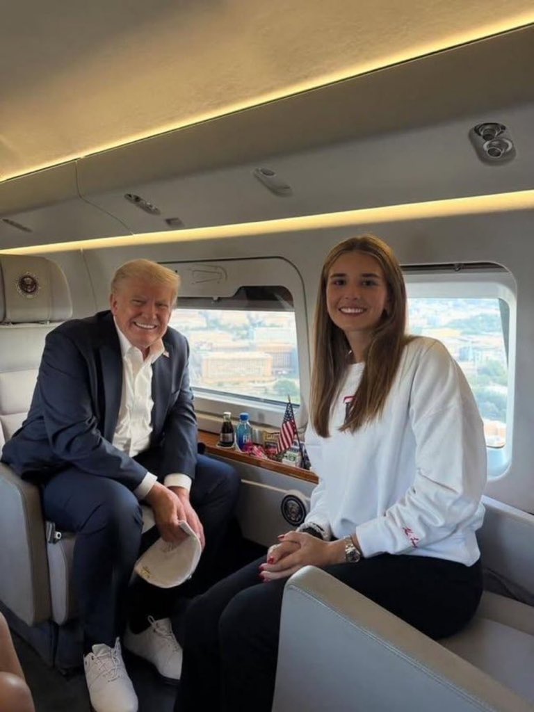 AllMAGA01's tweet photo. Kai Trump says No matter your views, take a moment to recognize the dedication, service, and sacrifices my grandpa has made while serving our country. 🇺🇸❤️ https://t.co/aLJyW1HNa6