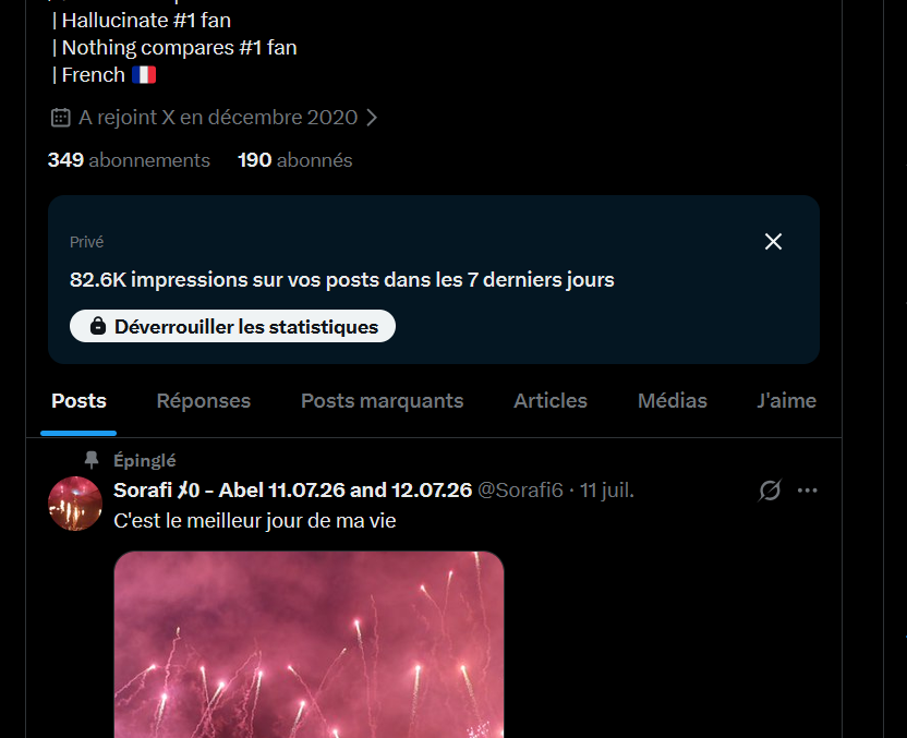 Sorafi メ𝟶 - Abel 11.07.26 and 12.07.26 tweet media