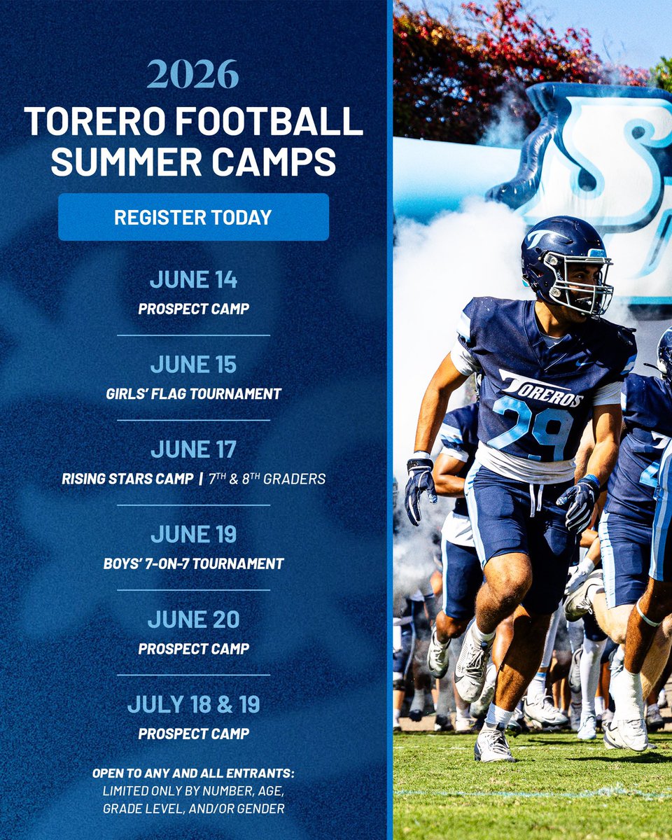 ben_baker2028's tweet photo. Excited to compete tomorrow at the @USDFootball Prospect Camp. Let’s get it!!! @madbacker56 @Coachrichbrown @TFordFSP @gofordsports @BrandonHuffman @campbellboydre https://t.co/JXabysNomx